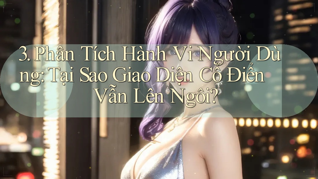 3. Phân Tích Hành Vi Người Dùng: Tại Sao Giao Diện Cổ Điển Vẫn Lên Ngôi?