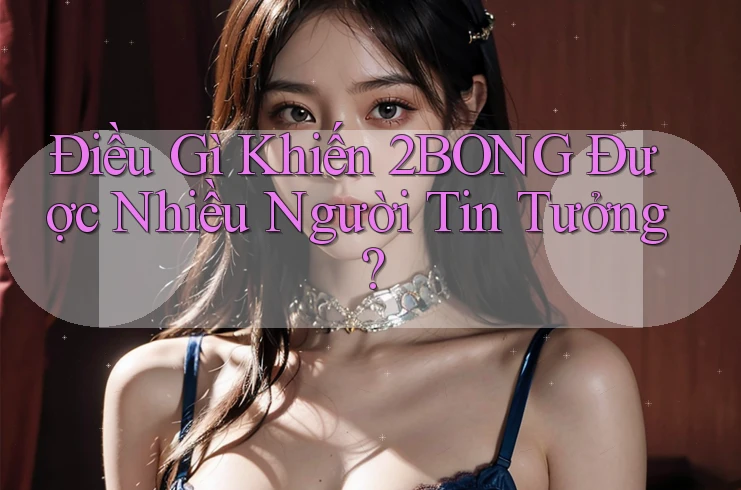 Điều Gì Khiến 2BONG Được Nhiều Người Tin Tưởng?