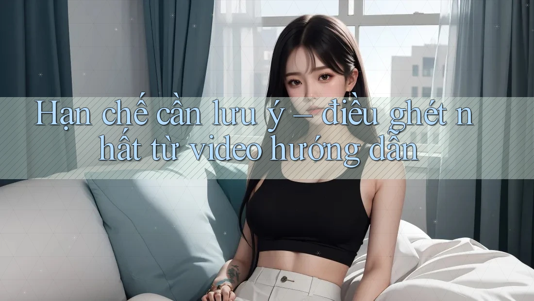 Hạn chế cần lưu ý – điều ghét nhất từ video hướng dẫn
