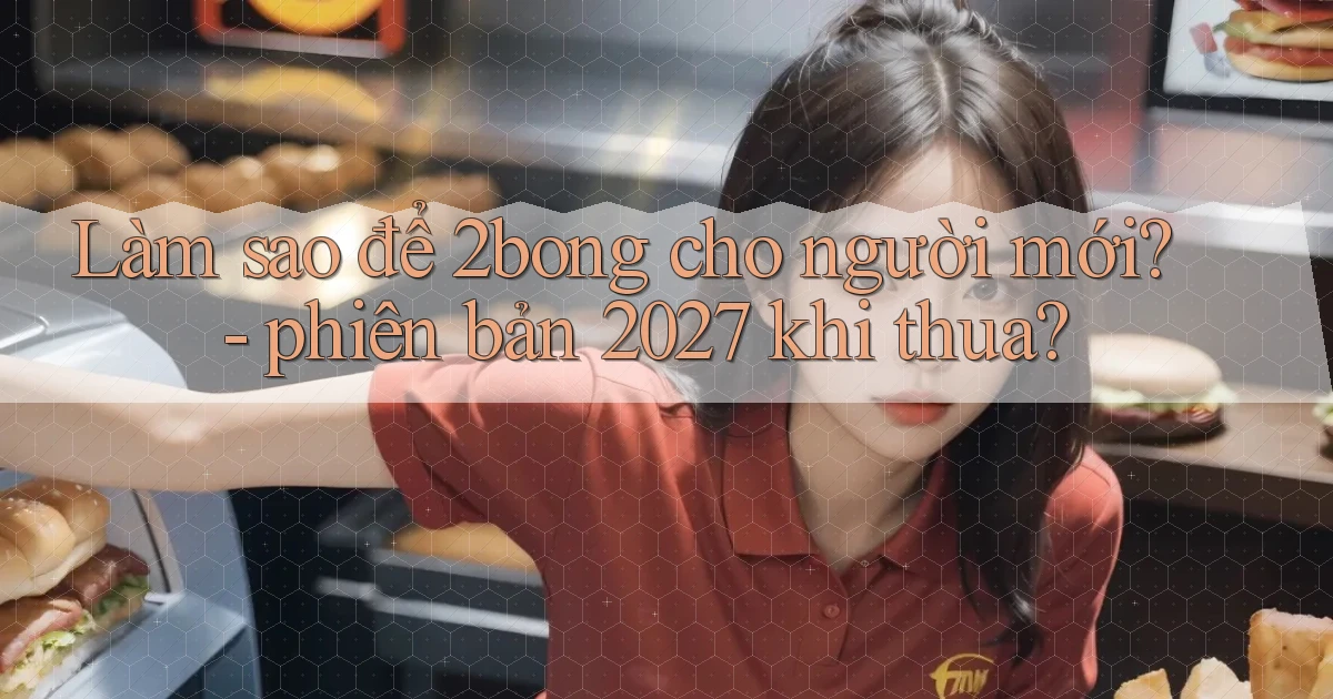 Làm sao để 2bong cho người mới   phiên bản 2027 khi thua