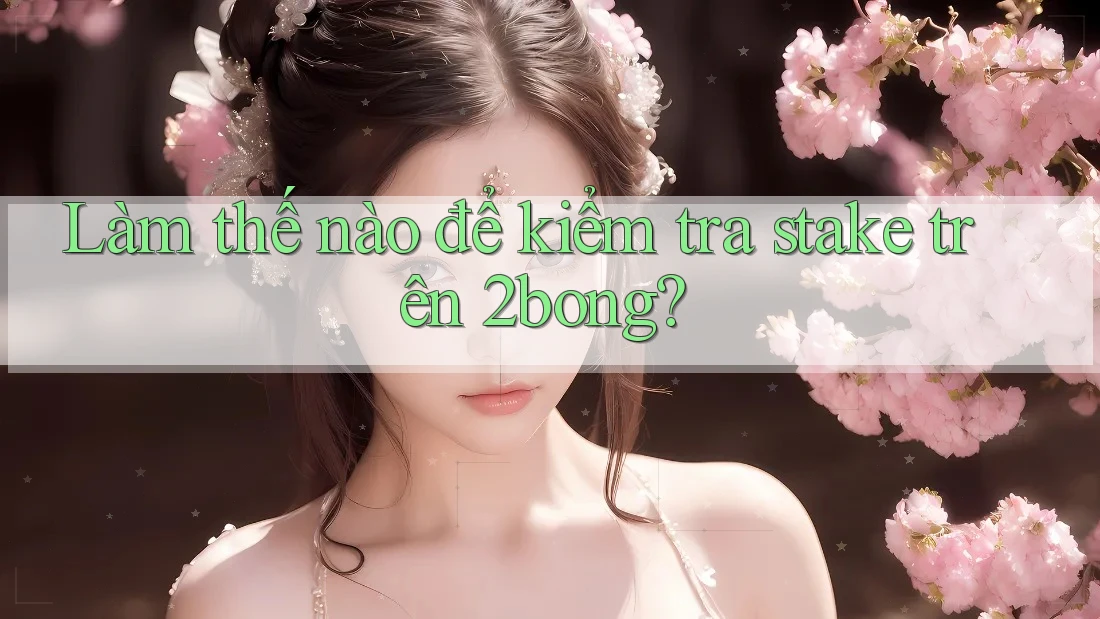 Làm thế nào để kiểm tra stake trên 2bong?