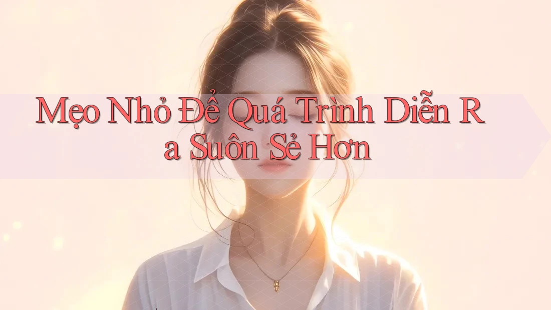 Mẹo Nhỏ Để Quá Trình Diễn Ra Suôn Sẻ Hơn Mẹo Nhỏ Để Quá Trình Diễn Ra Suôn Sẻ Hơn