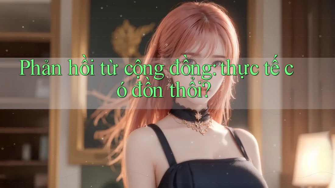 Phản hồi từ cộng đồng: thực tế có đồn thổi?