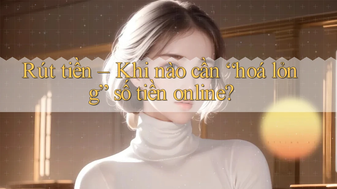 Rút tiền – Khi nào cần “hoá lỏng” số tiền online? Rút tiền – Khi nào cần “hoá lỏng” số tiền online?
