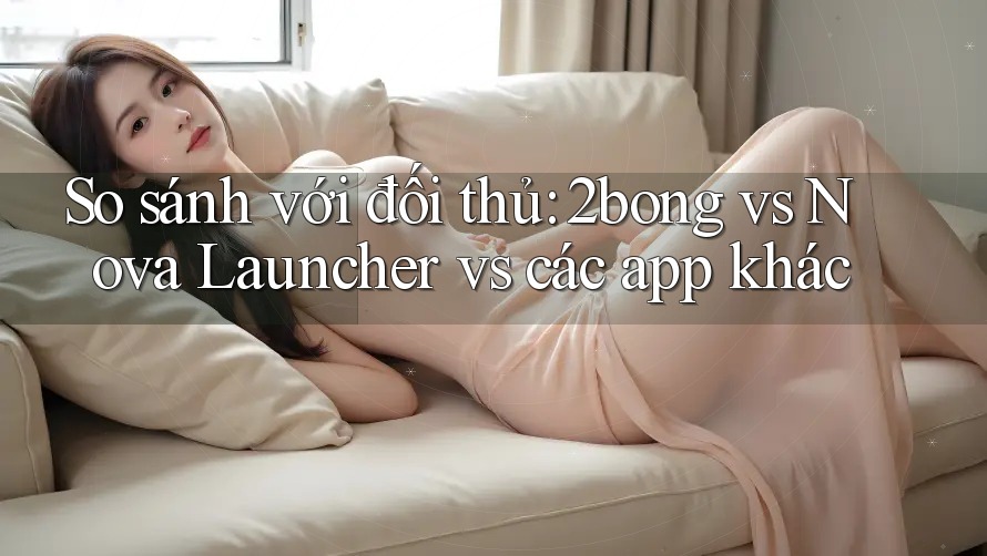 So sánh với đối thủ: 2bong vs Nova Launcher vs các app khác