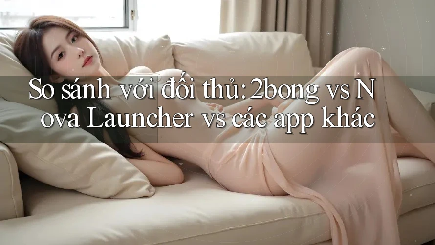 So sánh với đối thủ: 2bong vs Nova Launcher vs các app khác So sánh với đối thủ: 2bong vs Nova Launcher vs các app khác