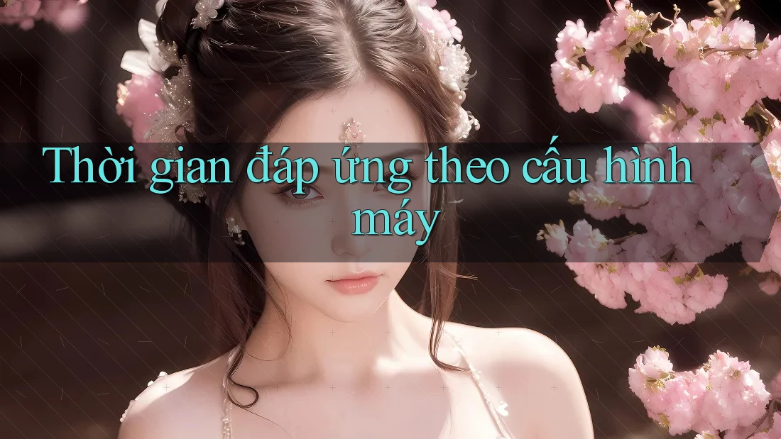 Thời gian đáp ứng theo cấu hình máy